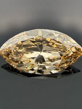 2.66ct Marquise Fancy Yellow-Brown Diamond GIA Natural Diamond Loose Stone